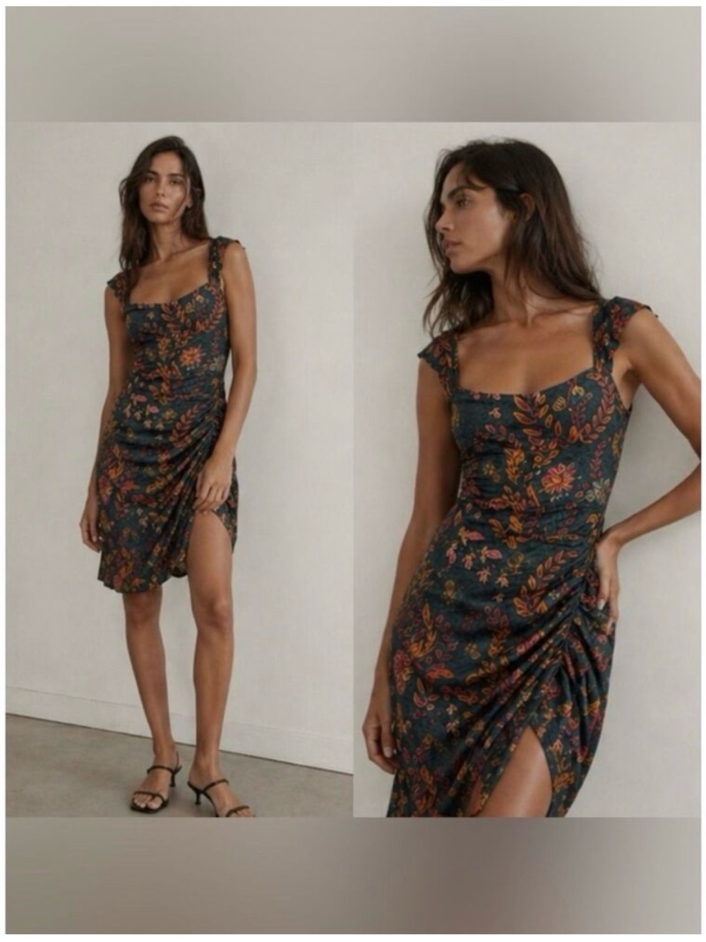 Averie Halley Ruched Midi Dress